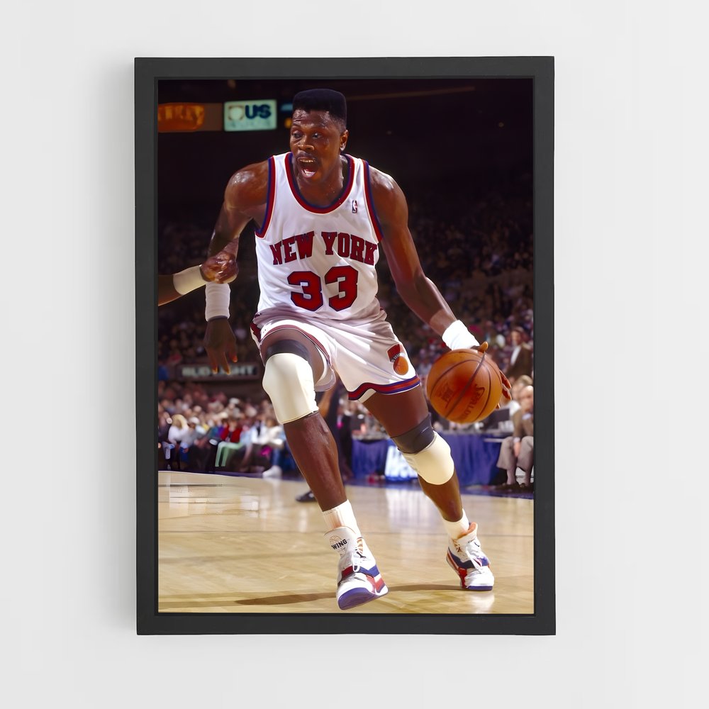 Poster Patrick ewing gestes – affiche Basketball (vue 2)
